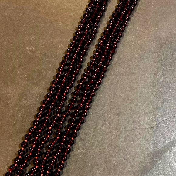 Vintage Nolan Miller Garnet Necklace - Picture 5 of 7